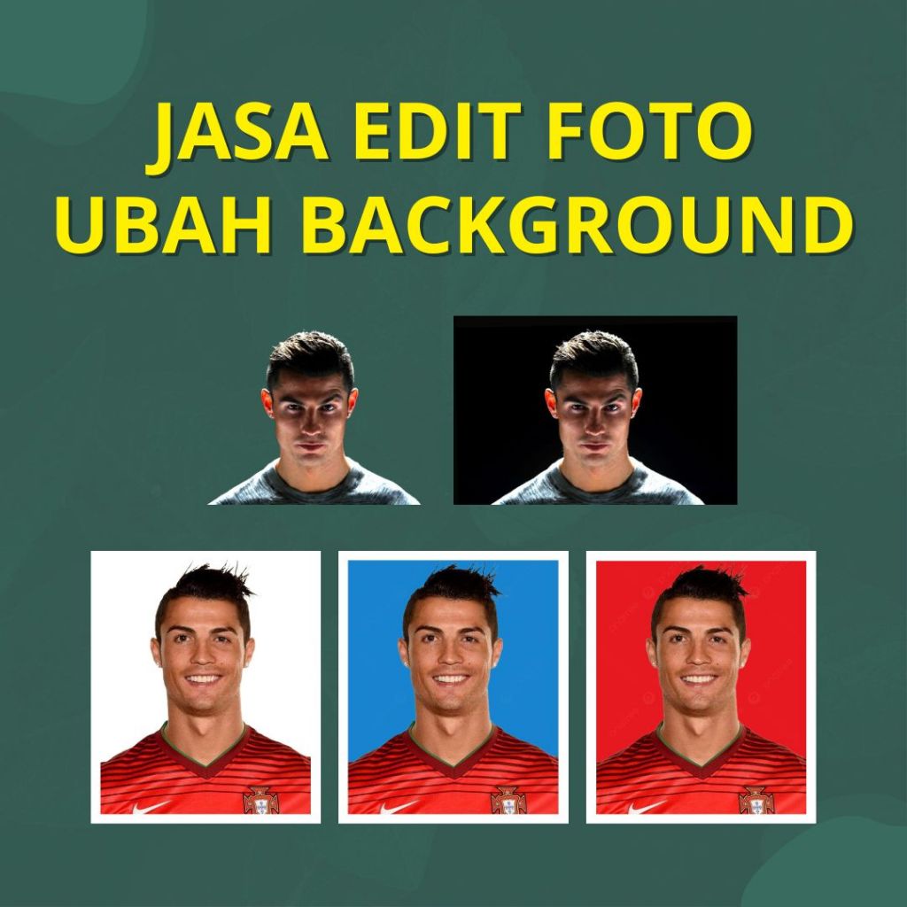 Jasa Edit Foto | Ganti Background Pas Foto Merah Biru - Hasil Rapi Proses Cepat