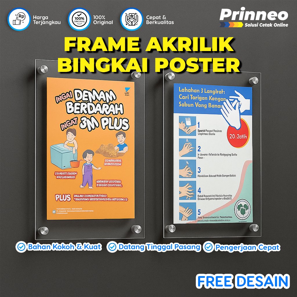 FRAME AKRILIK, BINGKAI POSTER, DISPLAY POSTER AKRILIK, PIGURA AKRILIK, POSTER AKRILIK