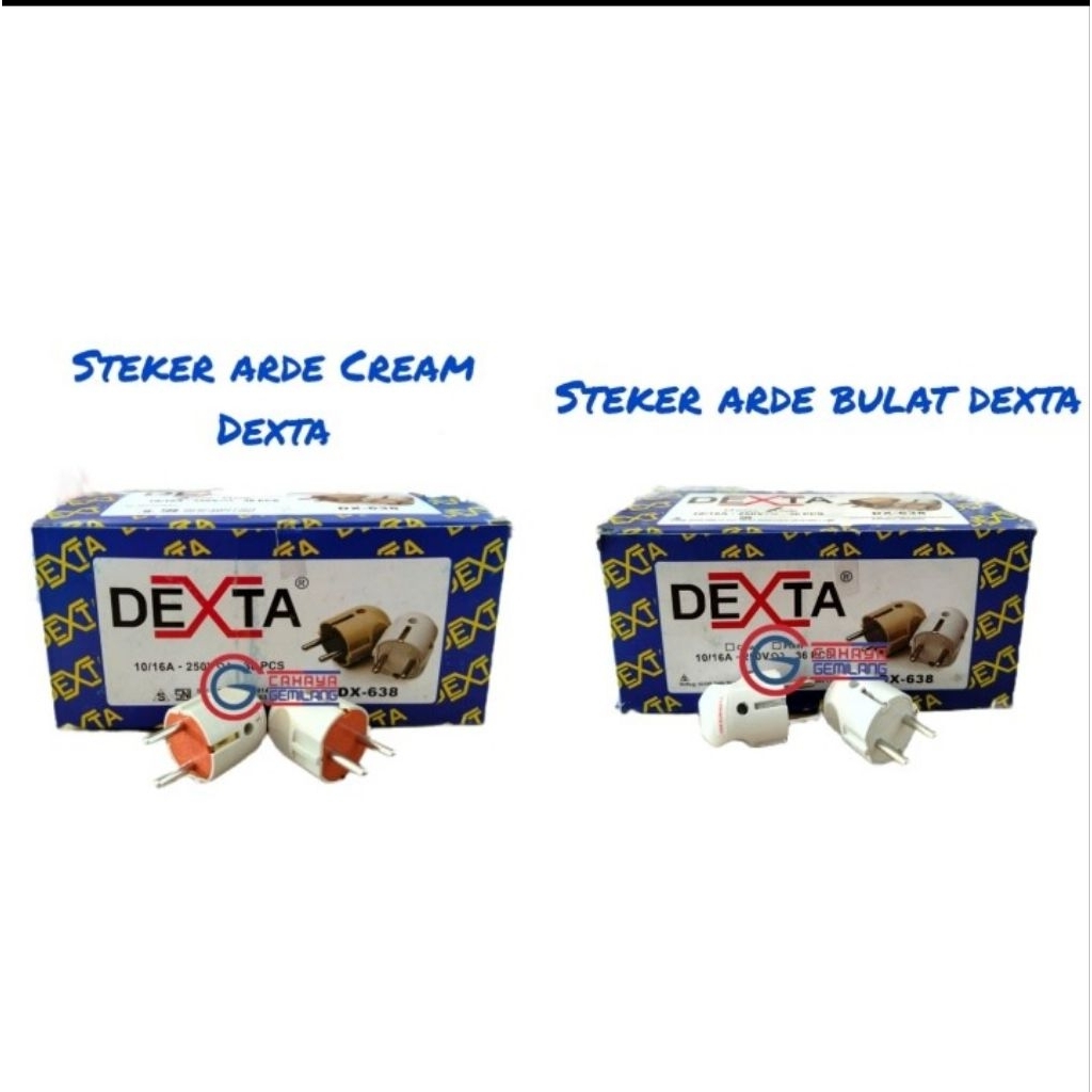 DEXTA Steker Gepeng Hitam Putih