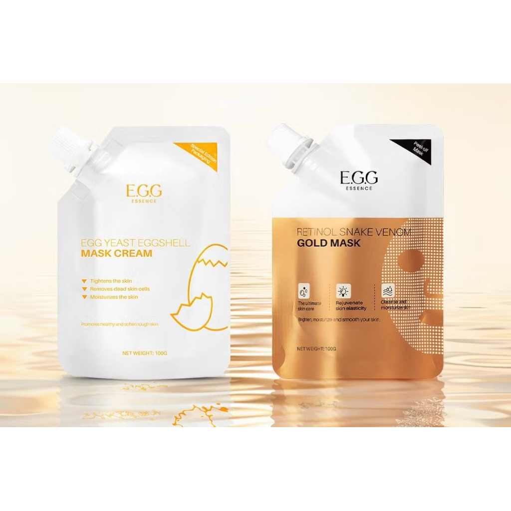 EGG - Egg Shell Yeast Mask Cream - Retinol Anti Aging & Brightening 100ml - Egg Essence Mask -Masker