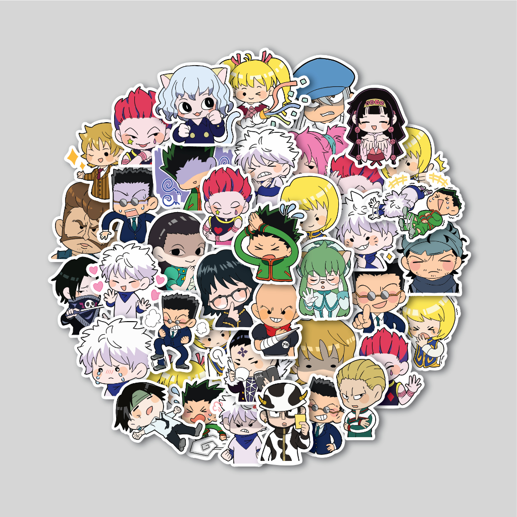 

STICKER PACK CHIBI HUNTER X HUNTER | STICKER TUMBLR | STIKER LAPTOP KOPER HELM