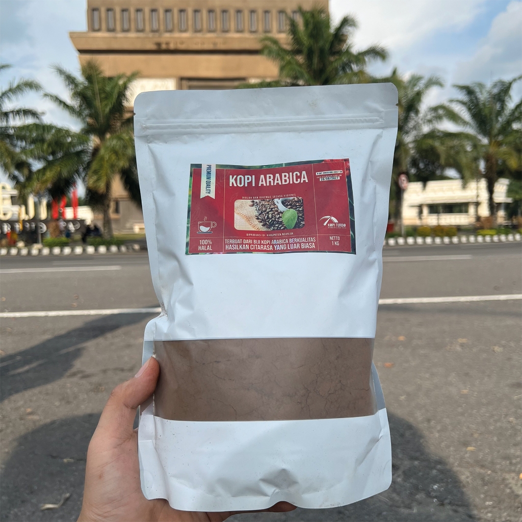 

Bubuk Kopi Arabika Fresh Asli Bubuk Giling Halus Premium Isi 1 KG- Indonesia Coffe - KOPI_TURBO