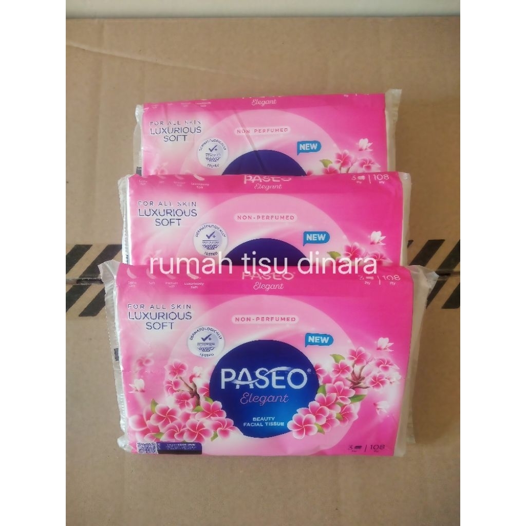 Tisu Wajah PASEO ELEGANT 108 Ply {tisu tas}Tisu Wajah PASEO ELEGANT 108 Ply {tisu tas}