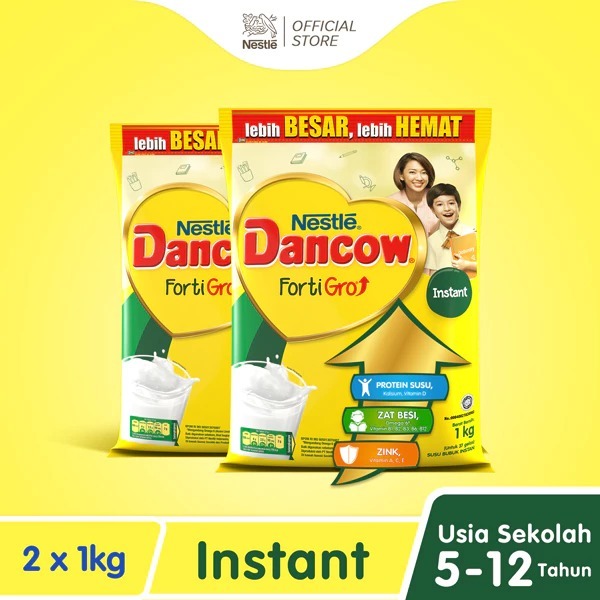 

SUSU DANCOW INSTANT 1KG X2 MURAH SUSU ANAK