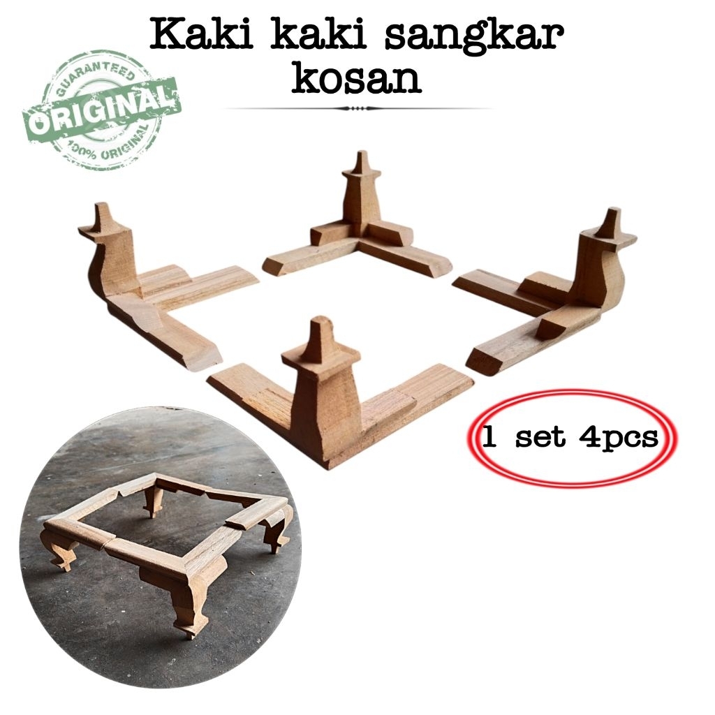Kaki kaki sangkar kosan kayu jati motif kaki kambing sangkar kosan No 1 2 , 3 & 4