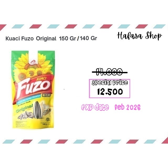 

Dua Kelinci Kuaci FUZO Original 150 gram / 140 gram