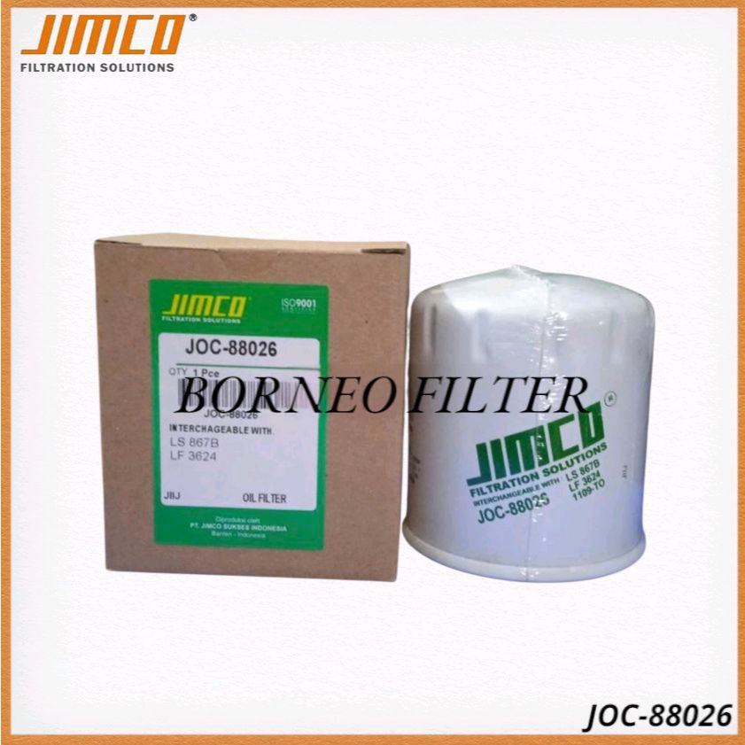 JOC-88026 Jimco Oil Filter JOC88026 W7053 P502076 B173-S B173S SFO468A LS867B C-2103 C-2105 LF3624 W