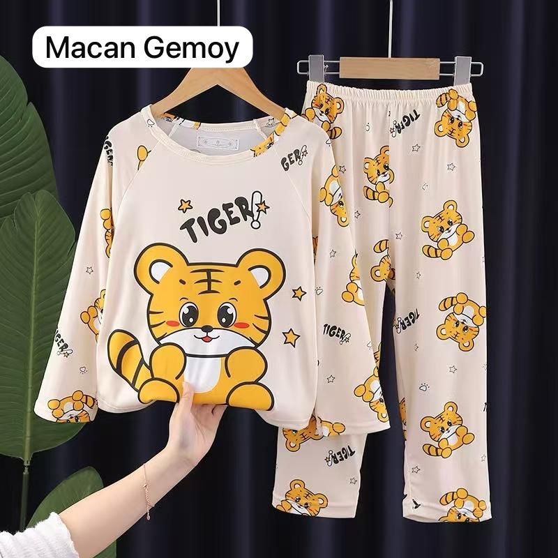 Piyama Anak Premium MACAN GEMOY USIA 4- 15 Tahun