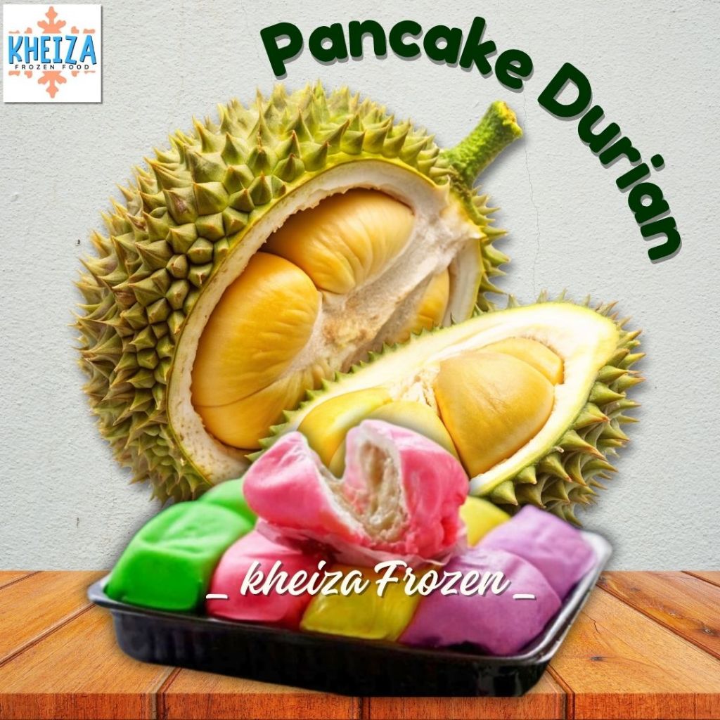 

PANCAKE isi Buah Durian Mini ISI 8 Dessert - Kheiza Frozen