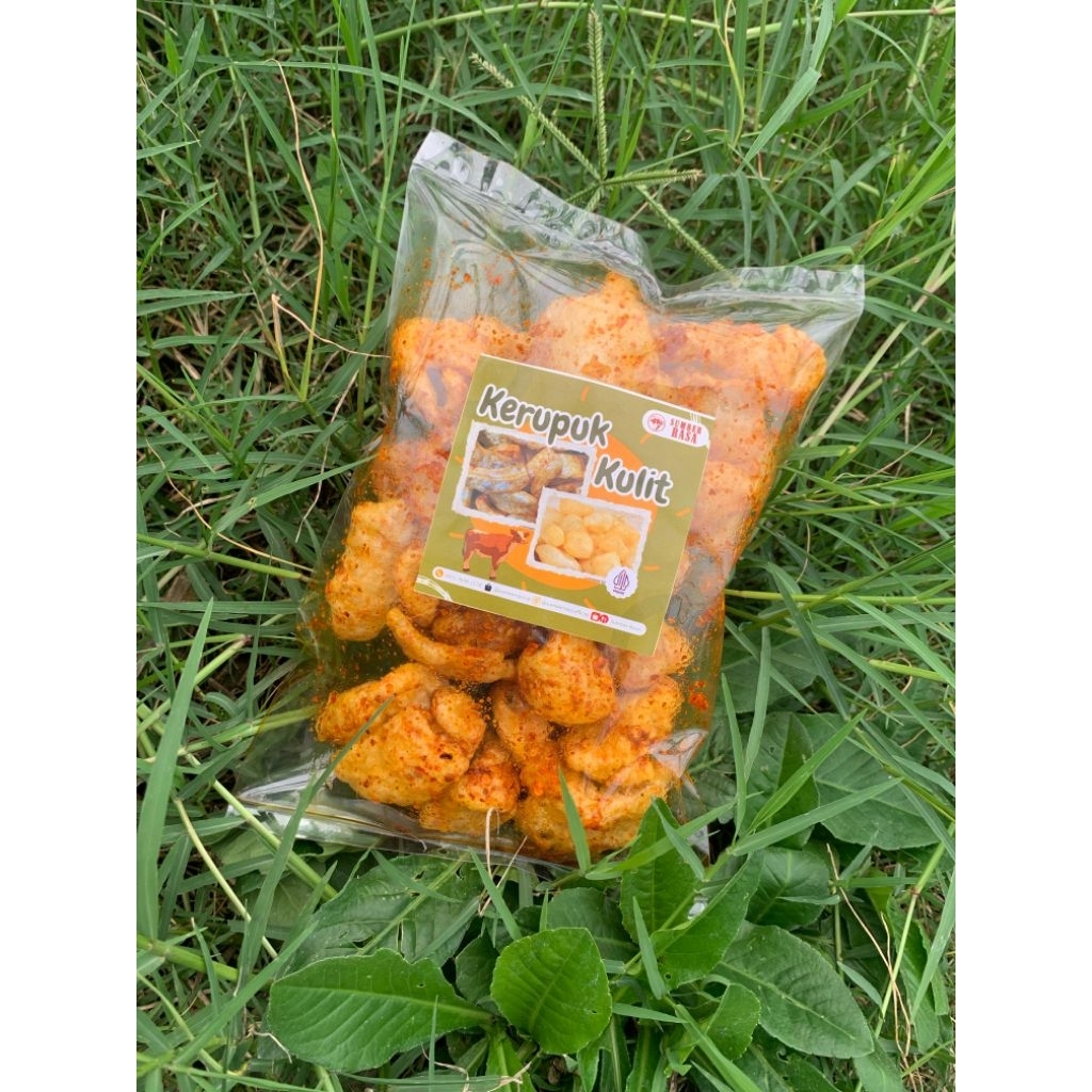 

Kerupuk Kulit Dorokdok Pedas Chili Oil 100 gram Cemilan Asin Gurih Khas Garut Sapi