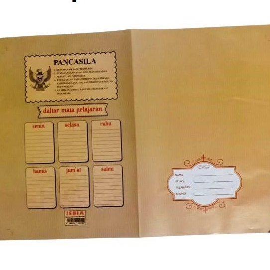 

SAMPUL COKLAT NAMA BOXY/QUARTO JENIA (ISI 20)