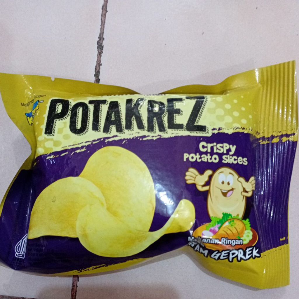 

Potakrez Crispy Potato Slice Rasa Ayam Geprek 11gr 1pcs
