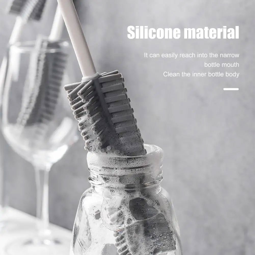 Sikat Botol / Sikat Botol Silikon / Sikat Botol Gelas / Sikat Botol Susu Bayi / SIKAT PEMBERSIH