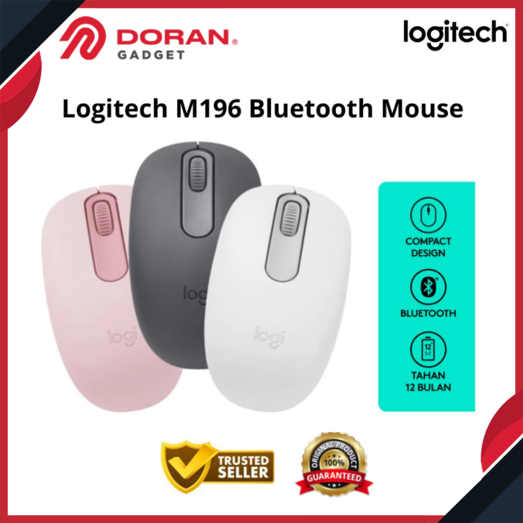 Logitech M196 Bluetooth Mouse - Garansi Resmi 1 Tahun
