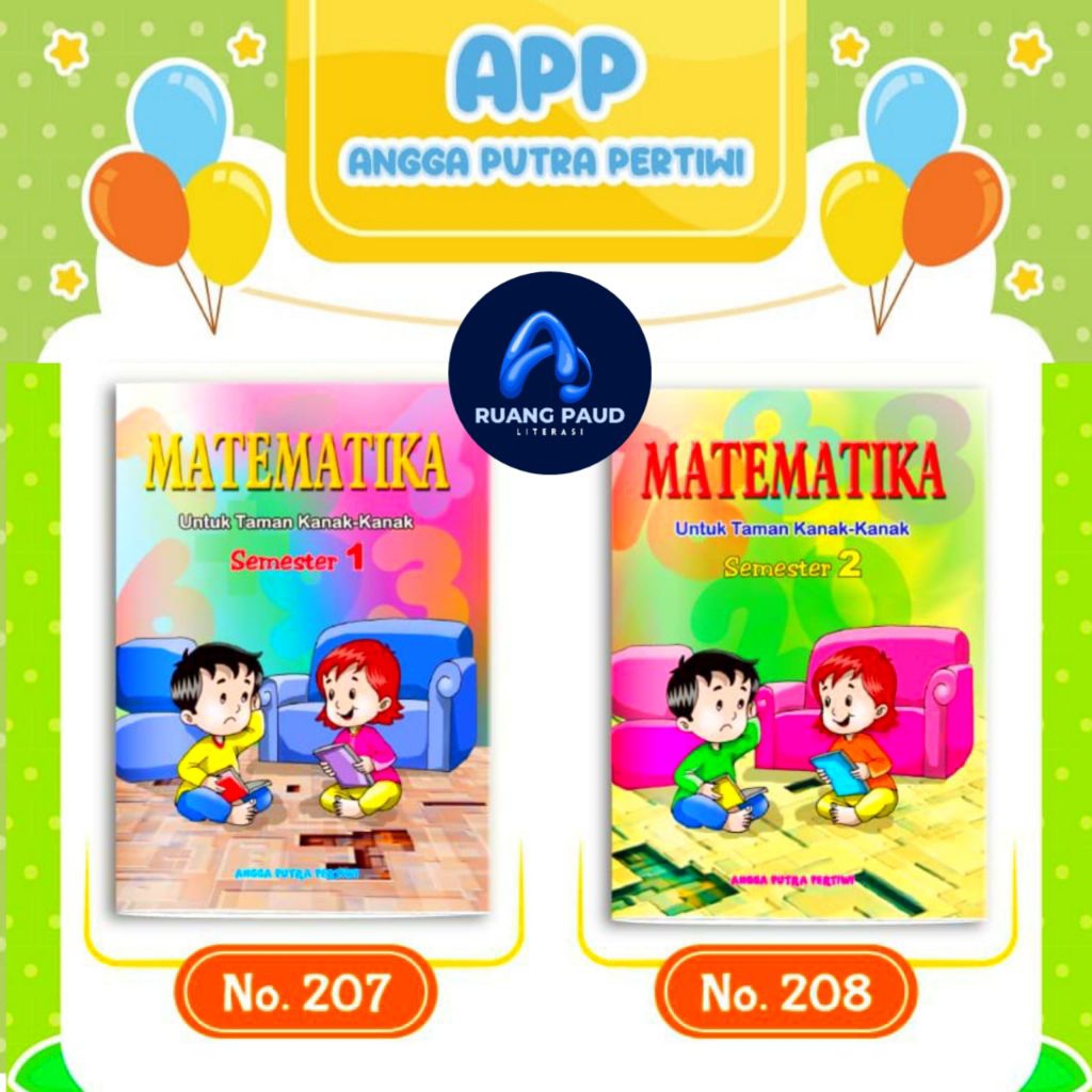 BUKU MATEMATIKA TK PAUD|BUKU LATIHAN MATEMATIKA TK PAUD
