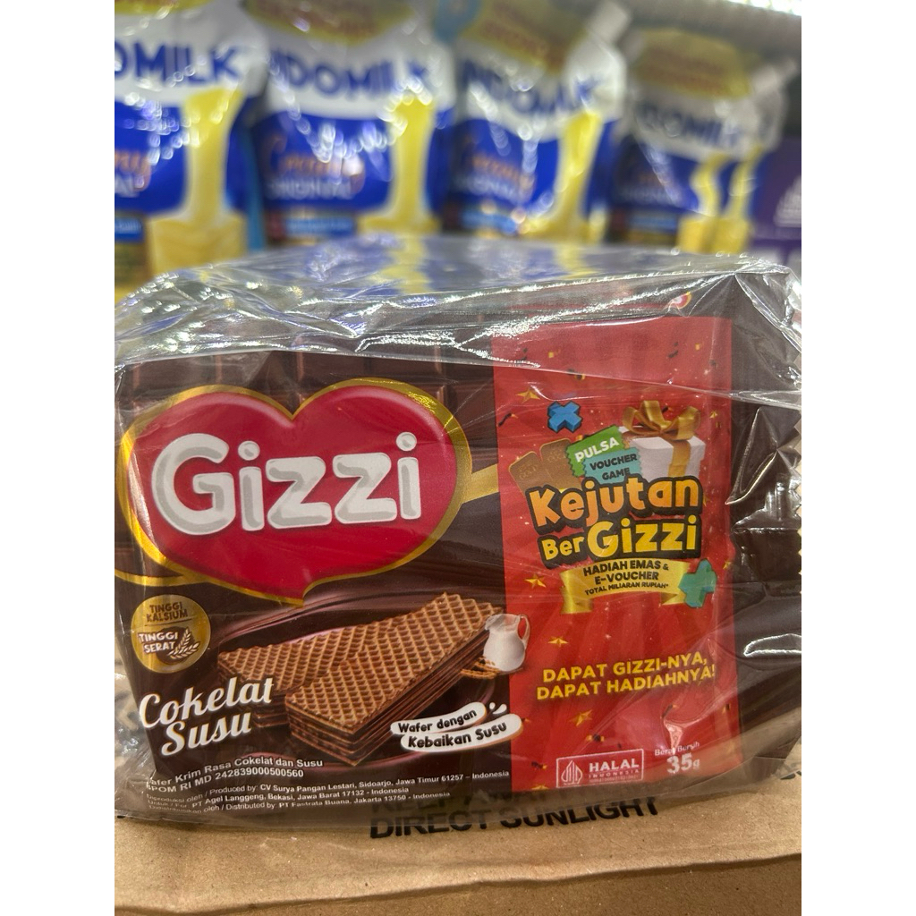

Wafer Gizzi 35gr perpack isi 10pcs