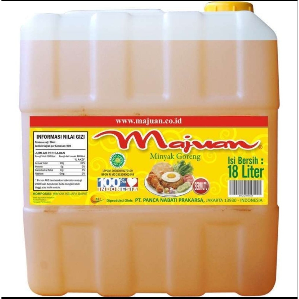 

MAJUAN MINYAK GORENG JERIGEN 18 LITER
