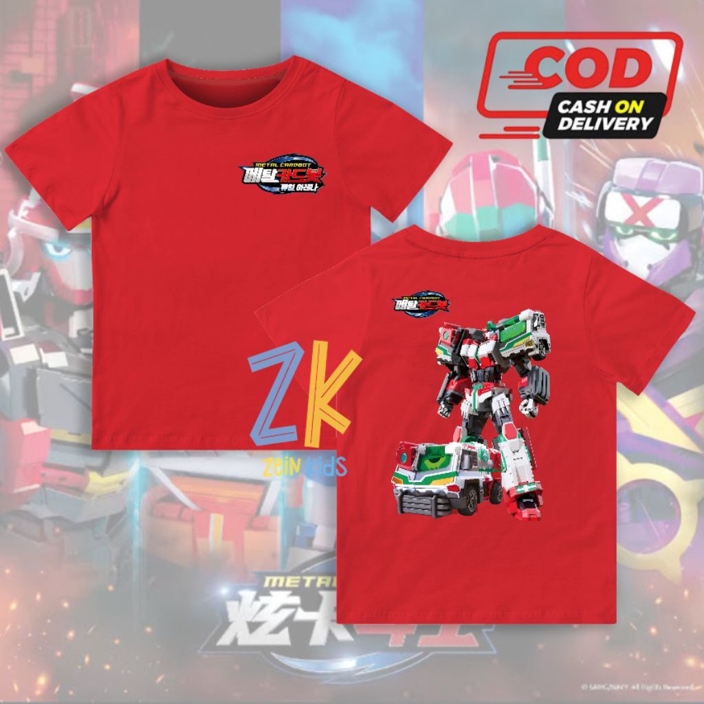 Kaos Anak Robot Metal Cardbot MEGA AMBLER / Baju Anak Robot Metal Cardbot MEGA AMBLER / Fashion Anak