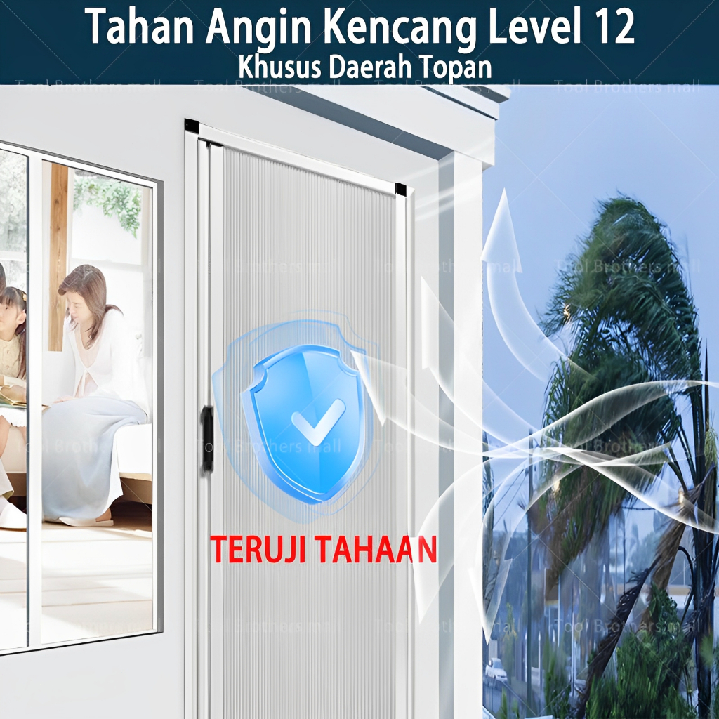 [Anti Tikus] pintu lipat geser sliding sarang lebah folding door pintu kamar mandi Ukuran