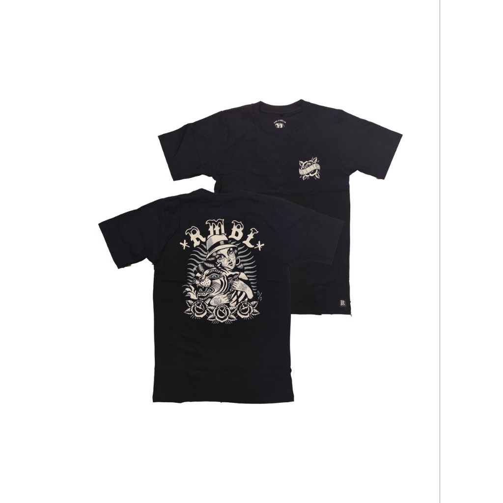 RMBL KAOS / TSHIRT TIGER BLACK / TS TGR BK