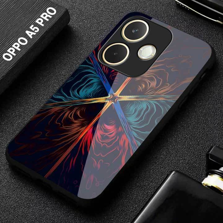 Softcase Kaca OPPO A5 PRO - Casing HP OPPO A5 PRO Terbaru [M371] Casing OPPO - Motif Keren Aestetik-