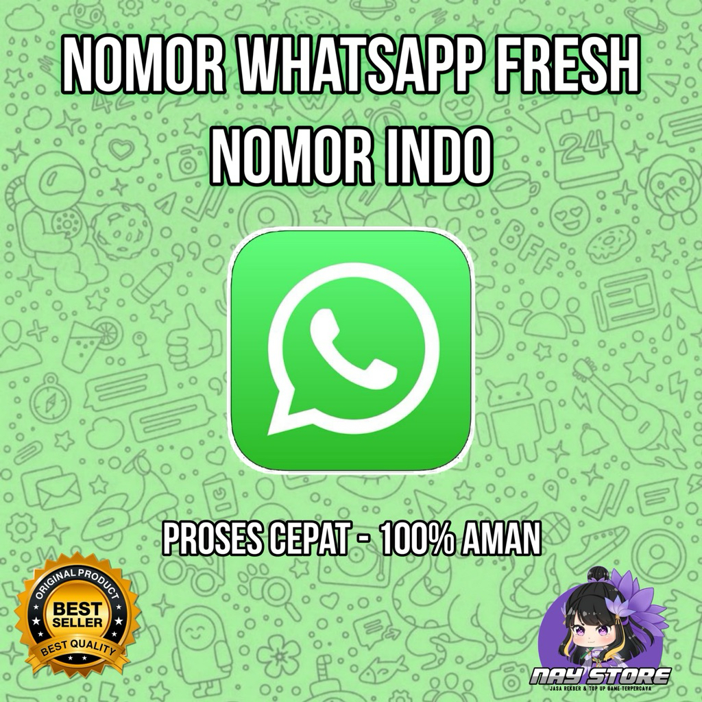 NOMOR WHATSAPP FRESH INDO / NOMOR VIRTUAL 100% AMAN