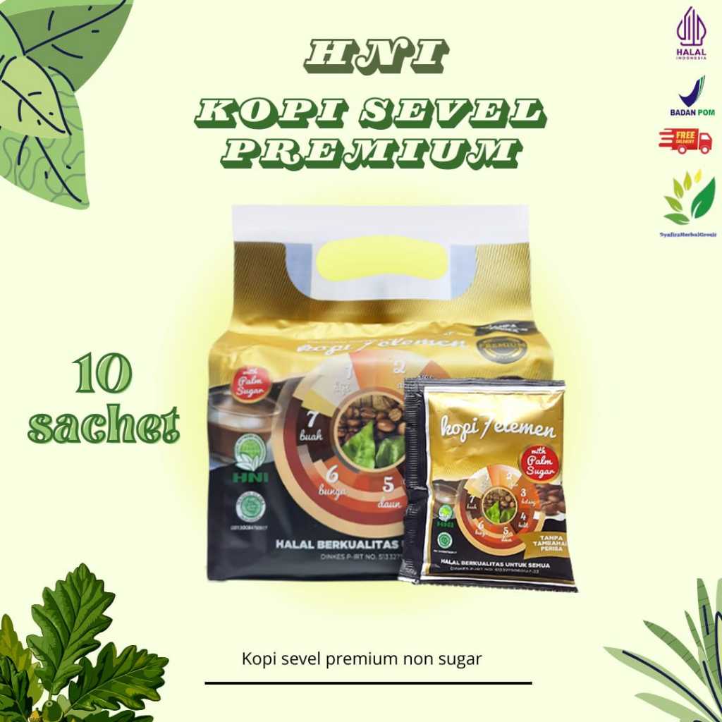 

KOPI 7 ELEMEN PREMIUM HNI Isi 10 Sachet ORIGINAL