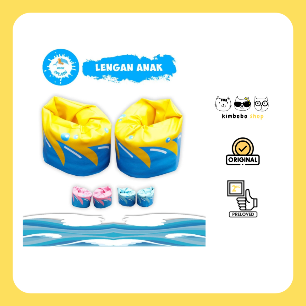 PRELOVED - Kiddie Splash Pelampung Lengan ANAK Busa Renang Anti Bocor Original Tidak Perlu Tiup
