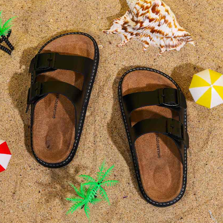 Ghulam Kids - Raya Sandal Kulit Casual Anak Laki Laki Kekinian Anti Slip