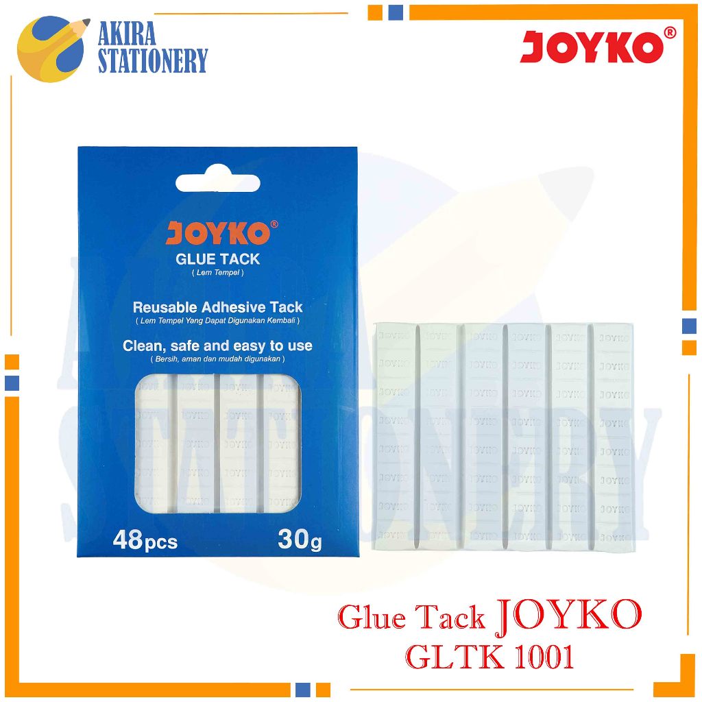 

JOYKO Glue Tack GLTK 1001 / Busa Karet Lem Tack It / Lem Tempel Pasang GLTK-1001 ( 1 PAK )