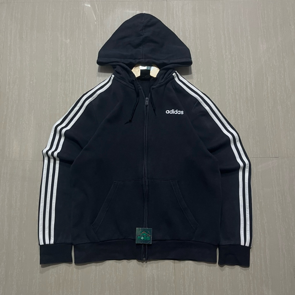 Hoodie Zipper Adidas Second Original