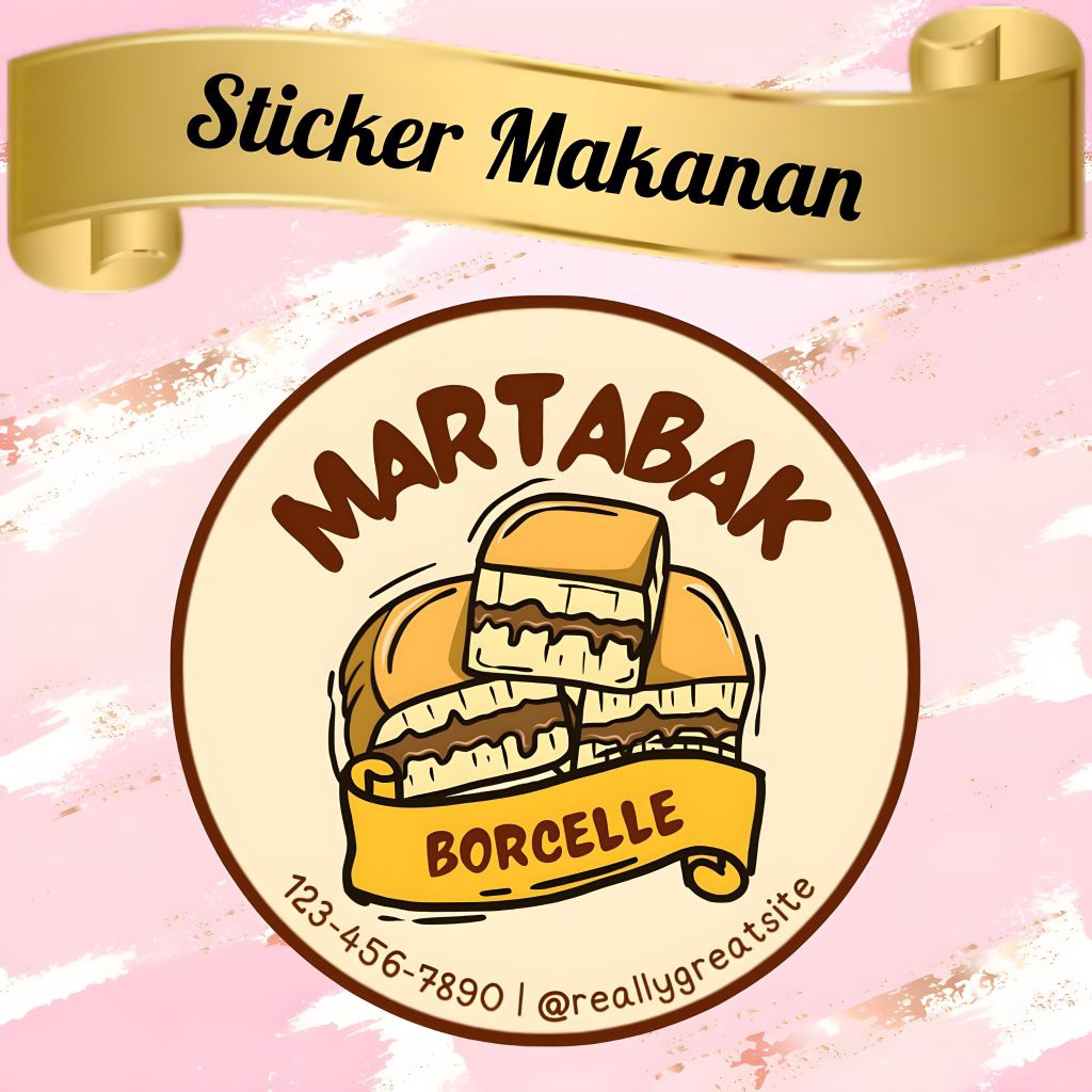 

STIKER PRODUK KEMASAN KUE / MARTABAK / BISA CUSTOM NAMA TOKO DAN NAMA PRODUK