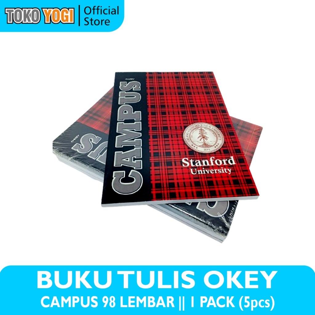 

BUKU TULIS OKEY BOXY 98 LEMBAR || 1 PACK (5 BUKU) || CAMPUS