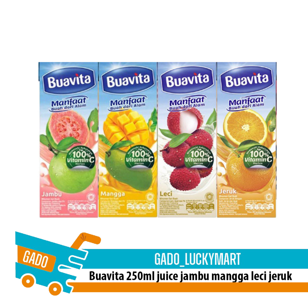 

BUAVITA 245ML 100% VitaminC Minuman dus karton / Buavita 245ml jambu