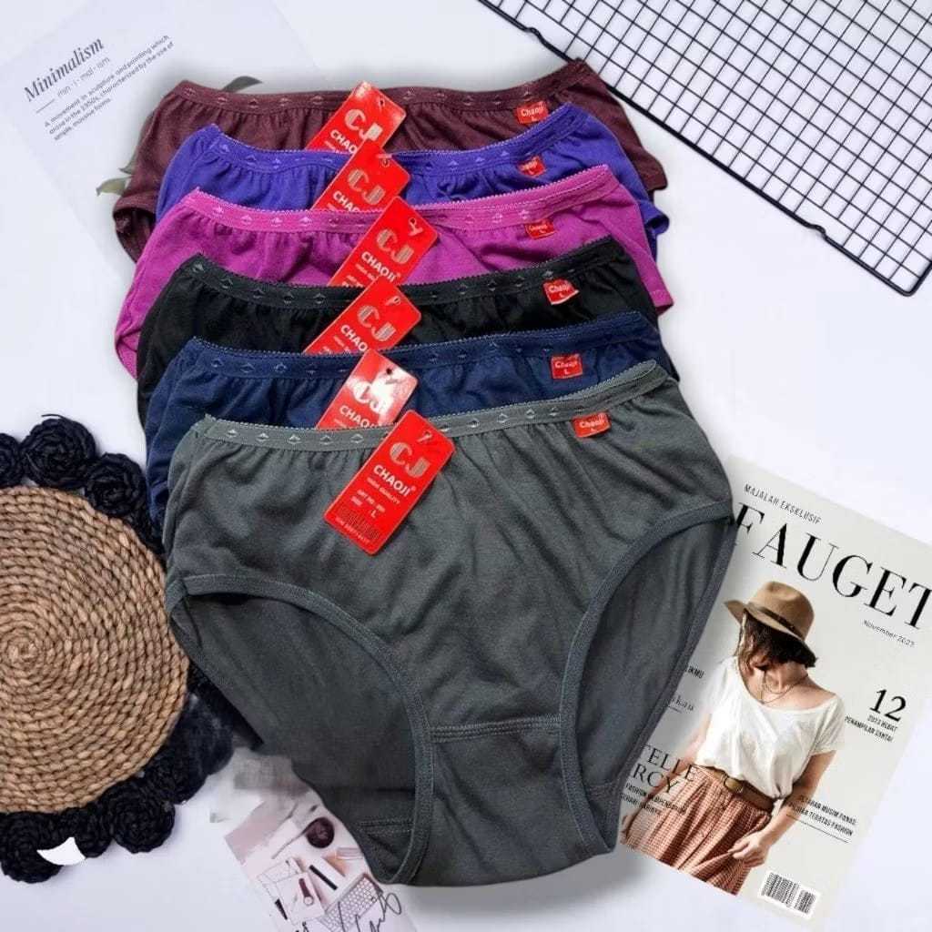 (COD) PROMO 12 PCS CELANA DALEM WANITA KATUN IMPORT / celana dalam wanita murah / Celana dalam wanit