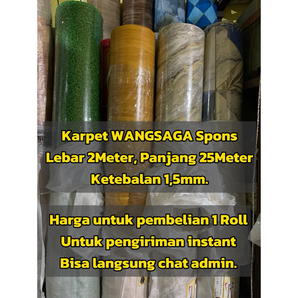 Karpet / Tikar Vinyl Import Korea WANGSAGA Spons. Harga per ROLL
