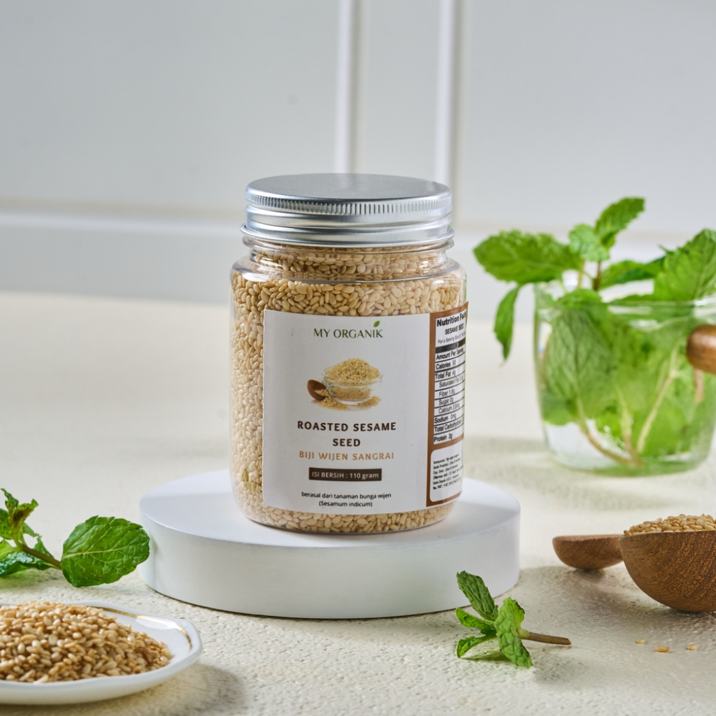 

My Organik Wijen 110gr Roasted Sesame Seed Biji Wijen Sangrai Mengurangi Radang sendi