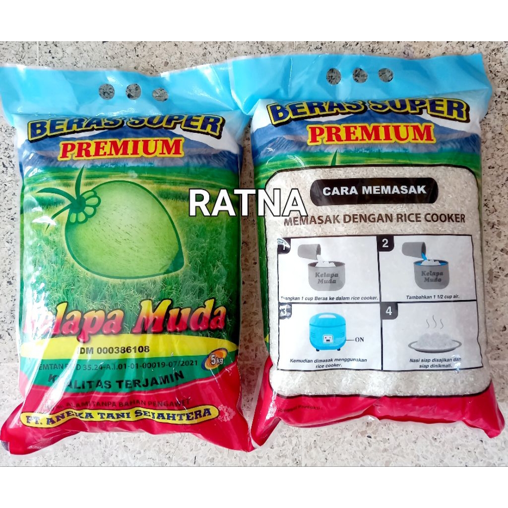 

BERAS BENGAWAN KELAPA MUDA 5kg 5 kg (PREMIUM PUNEL PILIHAN)