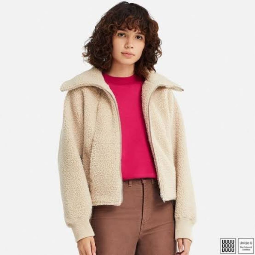 Uniqlo U fleece jacket ( S - M+) woman