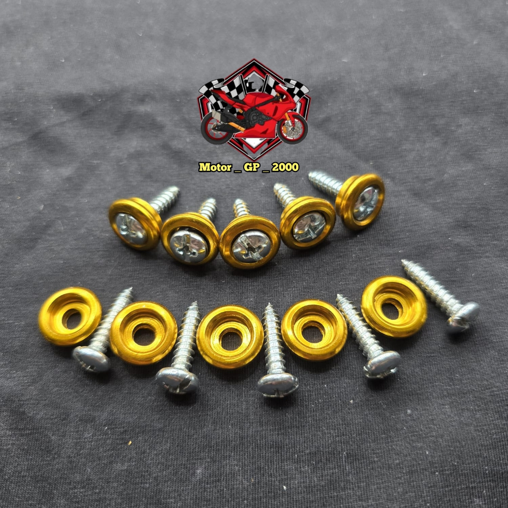 Promo 10 Pcs Baut Body Motor Yamaha Model Payung Baut Body Mio Jupiter Vega Dll All Motor Yamaha