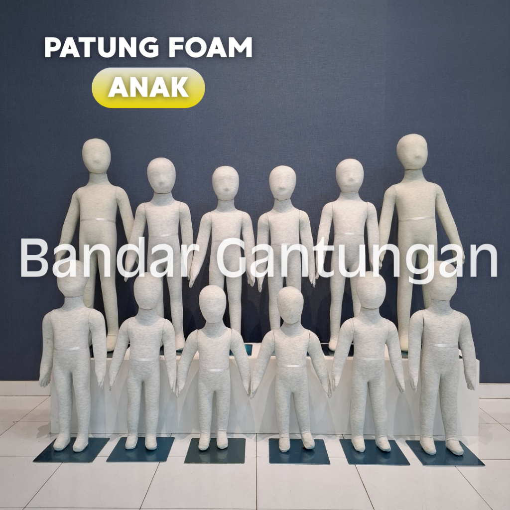 Patung Manekin Full Body Foam Anak Manekin Foam Busa Manekin Dummy Boneka Jahit Manekin Busa Anak Pa