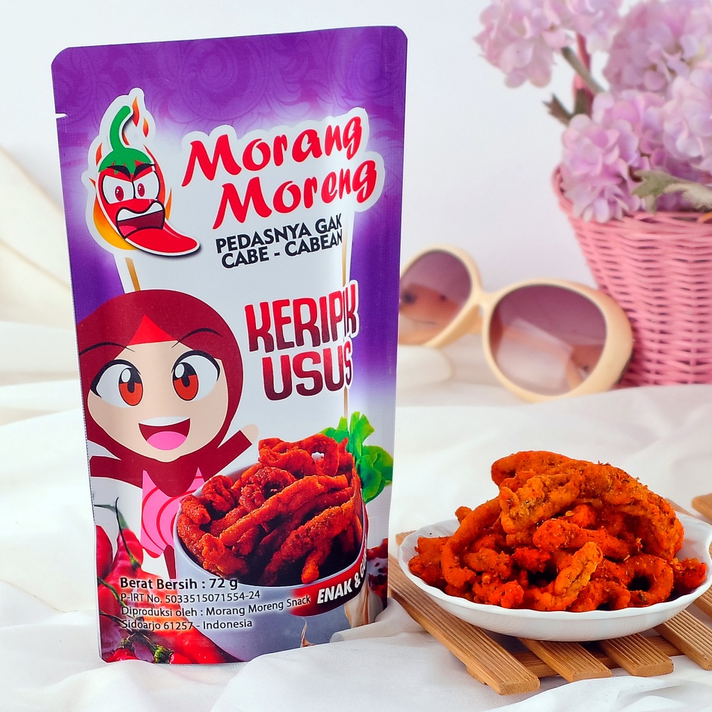 

Keripik Pedas Usus Crispy Morang Moreng / Kripik Usus Krispi Aneka Rasa
