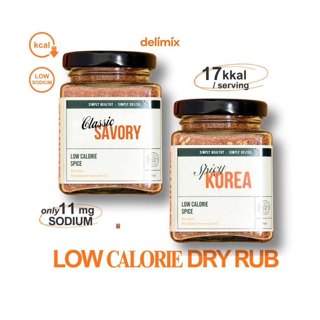 

Bundle Paket Dry Rub 2 Varian | Dry Rub Serbaguna | Bumbu Marinasi | Rasa Classic Savory dan Spicy Korea
