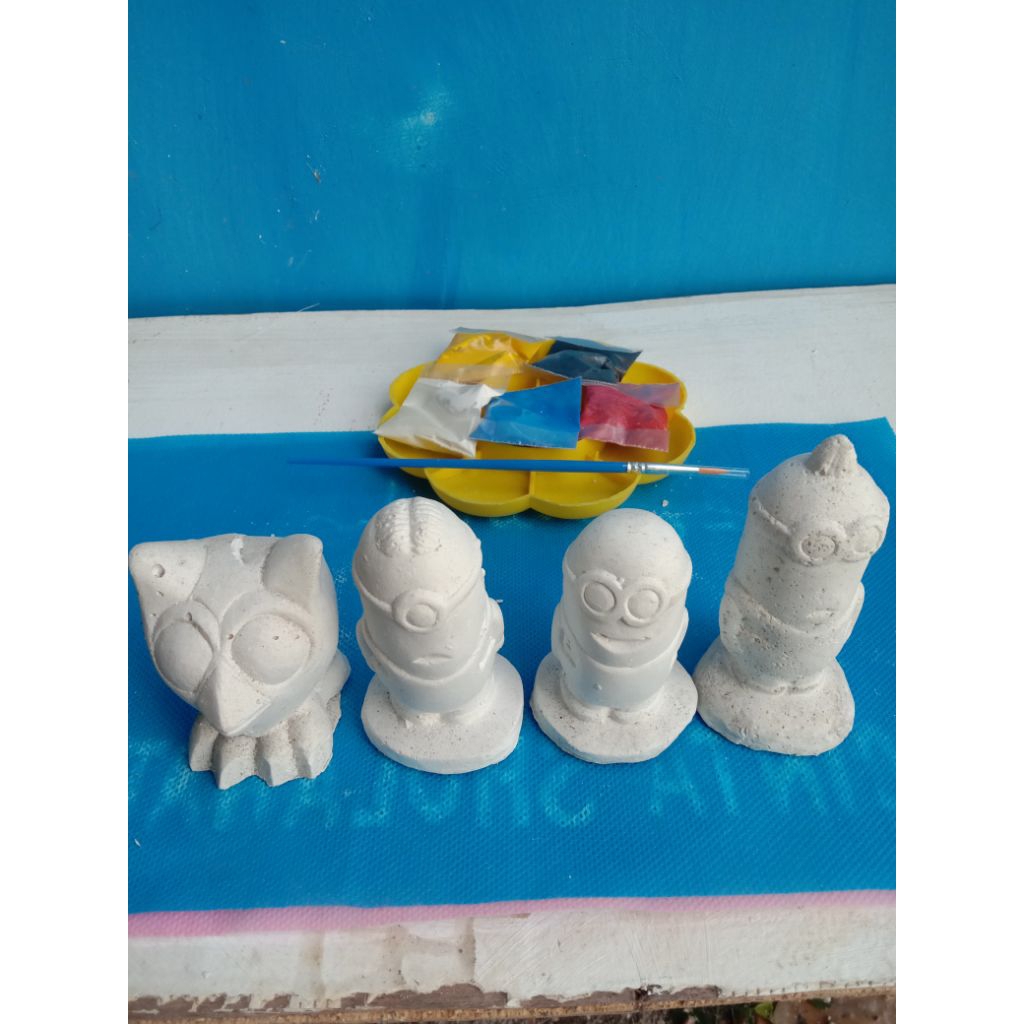 

media lukis 3 dimensi. Minion&owl