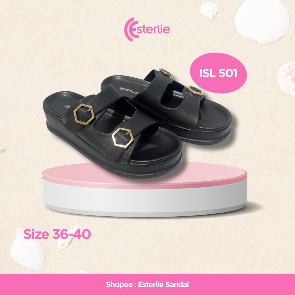 Esterlie - Sandal Platform Wanita ISL 501 - sandal wanita sandal platform sandal gesper sandal daily