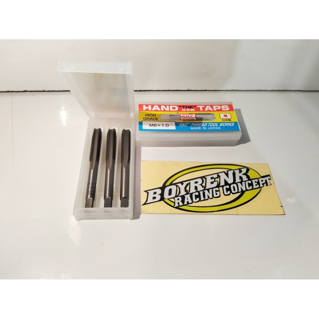 HANDTAP SKC M8X1 - HAND TAP SKC M 8 X 1.0 - ALAT TAP 8MM X 1 ORIGINAL JAPAN HIGH GRADE - BOYRENK MAD