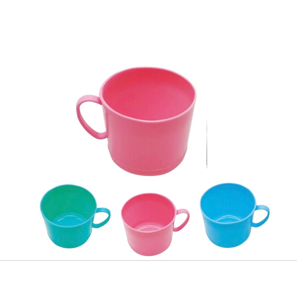 GELAS / CANGKIR KOPI PLASTIK KECIL WARNA UNIVERSAL