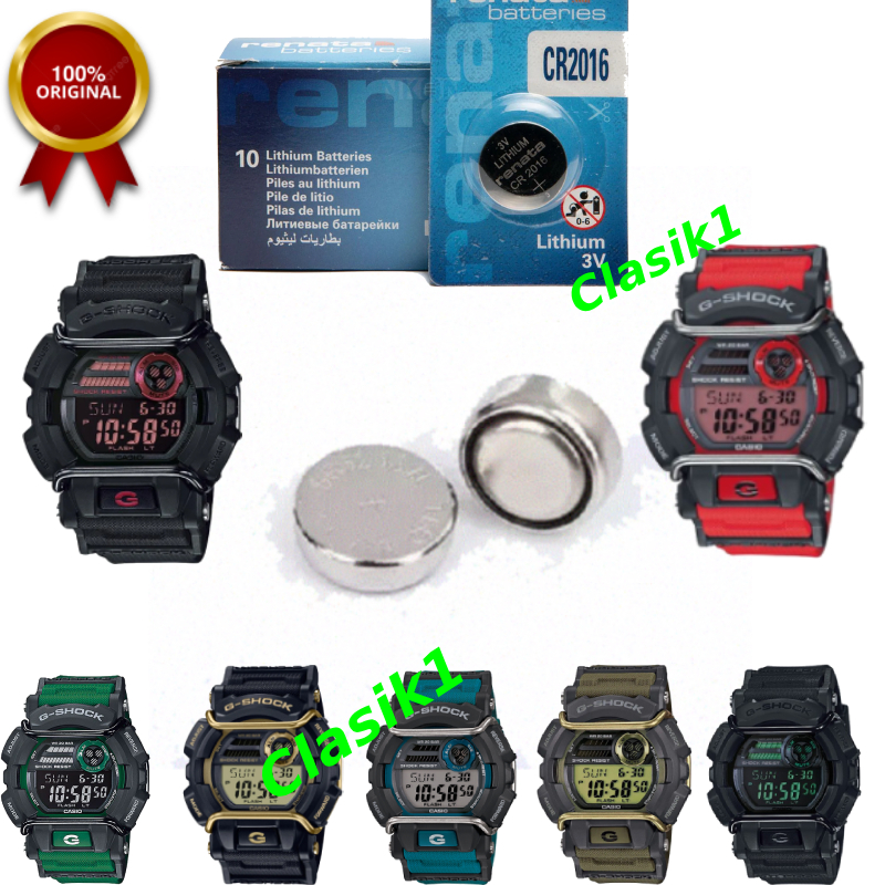 Baterai Ori jam tangan casio G-shock GD-400 (All Series) Batu baterai gshock Gd400 gd 400 Renata 201