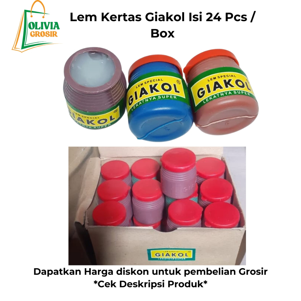 

Lem Kertas Giakol Isi 24 Pcs / Box