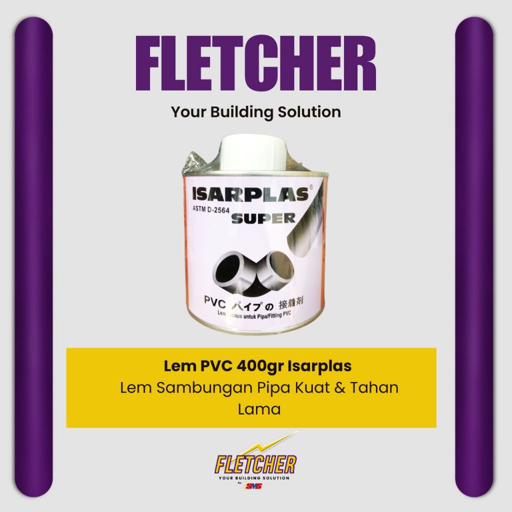 Lem PVC 400gr Isarplas / Perekat Pipa PVC 400gr Isarplas